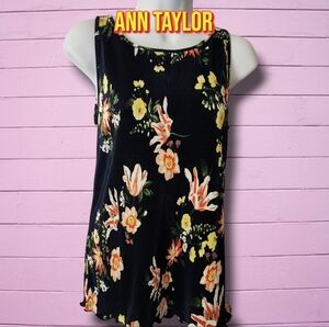 NWT Ann Taylor Floral Sleeveless Dress Top